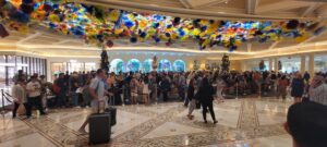 Registration at the Bellagio Hotel in Las Vegas was backed up because of the Cyber security attack. According to reports, the cyberattack interfered with key cards, locking many guests out of their hotel rooms. Security had to let guests into their rooms with old-fashioned keys. The cyberattack also caused slot machines on the casino floors to go down.
